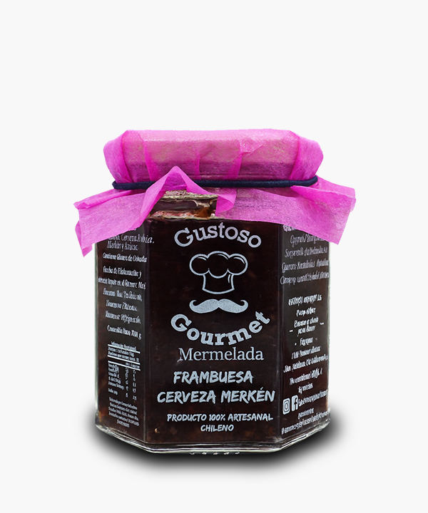 Gustoso Gourmet - Mermelada de Frambuesa Cerveza Merkén