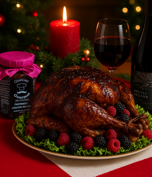 Gustoso Gourmet - Mermelada de Frambuesa Cerveza Merkén